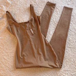 SKIMS long bodycon scoop neck bodysuit